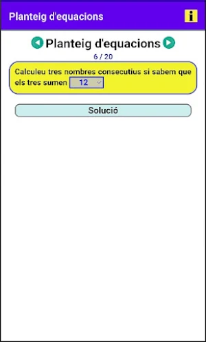 Planteig d'equacions Screenshot 2