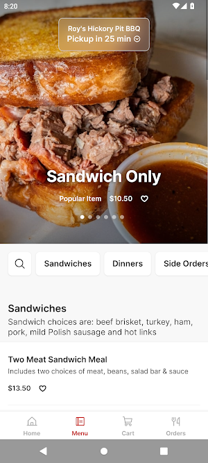 Roy's Hickory Pit BBQ Screenshot 1