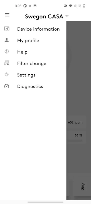 Swegon CASA Screenshot 3