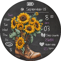 BFF120- Blackboard Art Flower