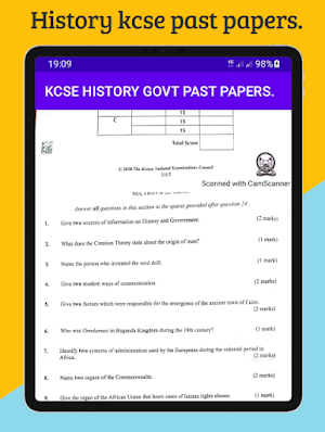 History Kcse past papers. Screenshot 3