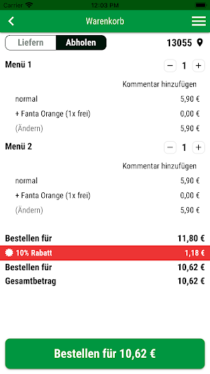Mehas Food Screenshot 1