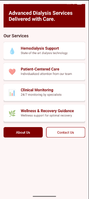 Omega - Dialysis Care Center Screenshot 0