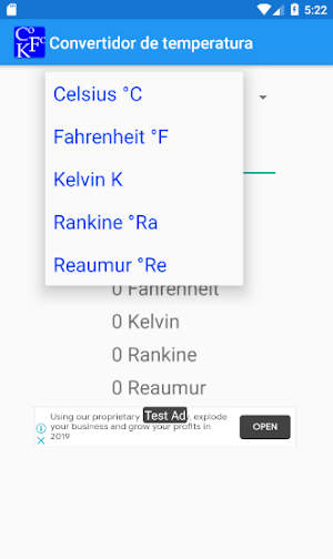 Convertidor de temperatura Screenshot 2