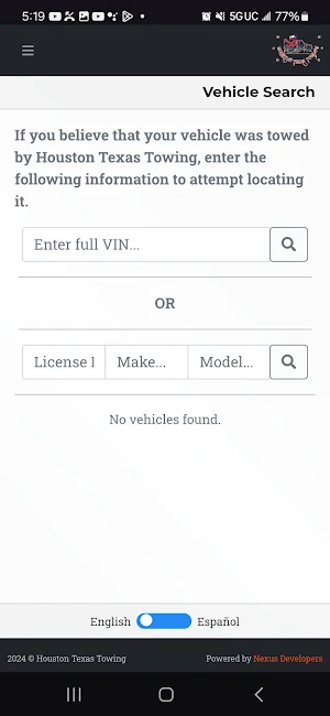 Houston Texas Towing Screenshot 2