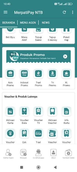MerpatiPay NTB Screenshot 2