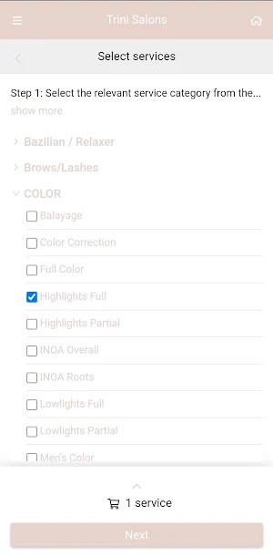 Trini Salon & Spa Screenshot 1