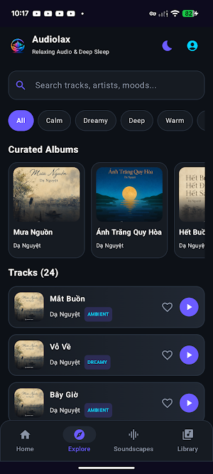 Audiolax: Relaxing Sounds Screenshot 1
