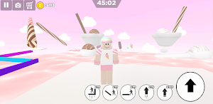 Ice cream obby parkour girl Screenshot 2