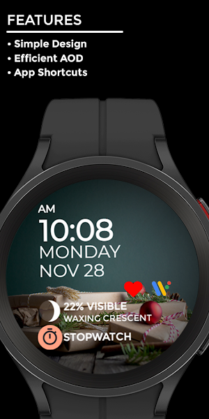 Christmas Night - Watch Face Screenshot 1
