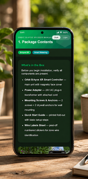 B-hyve XR Sprinkler App Guide Screenshot 2