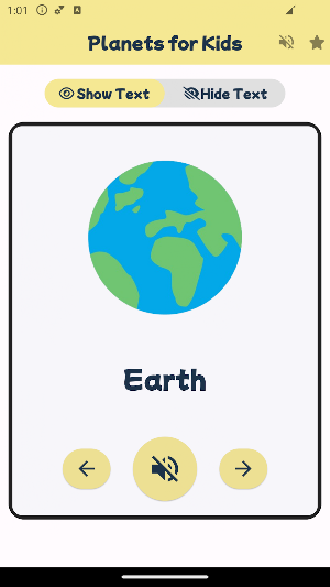 Planets Flashcards For Kids Screenshot 2