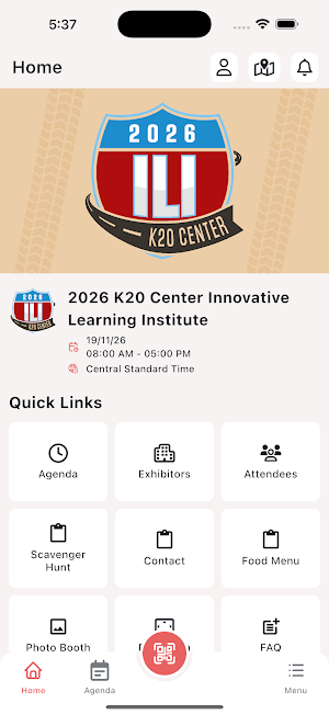 K20 Center Events Screenshot 2