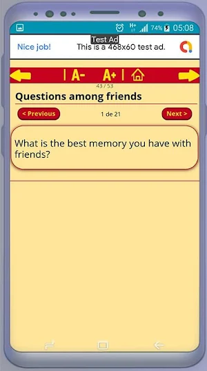 Starter Questions to Maintain a Conversation Screenshot 3