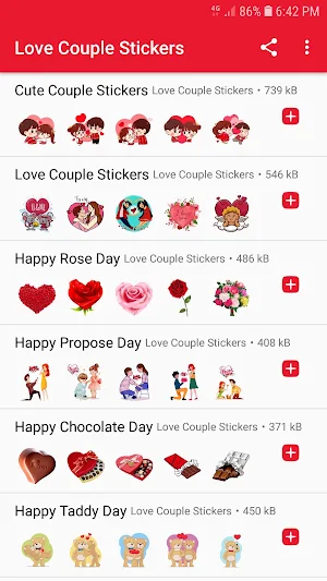 WASticker: Love Couple Sticker Screenshot 0