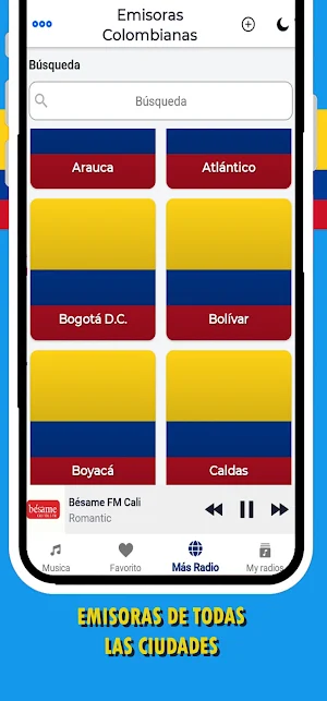 Emisoras Colombianas Screenshot 2