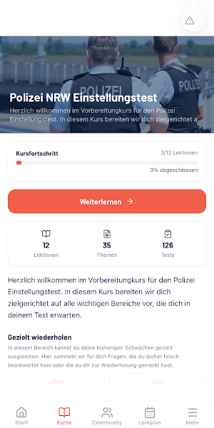 Polizei NRW Einstellungstest Screenshot 0