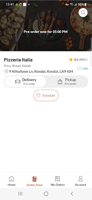 Pizzeria Italia Screenshot 2