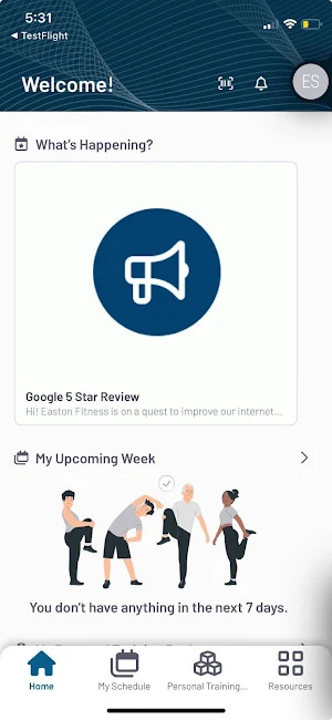 EASTON FITNESS INC. Screenshot 1