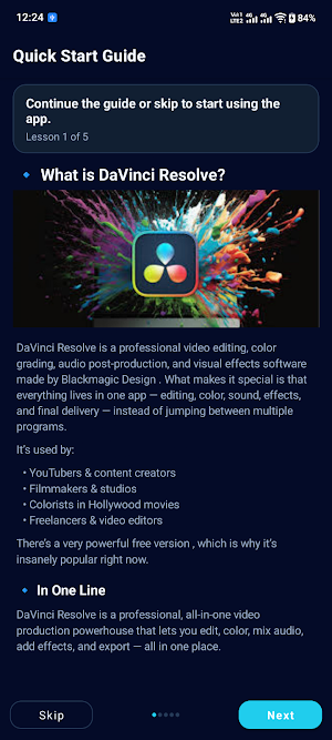 DaVinci Resolve Editor Screenshot 2