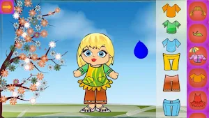 Cute Doll Dress Up Puzzle Screenshot 2