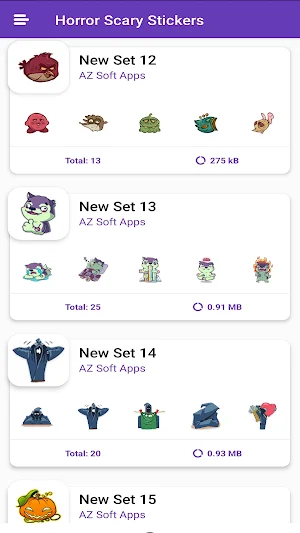 Horror stickers for WhatsApp Screenshot 1