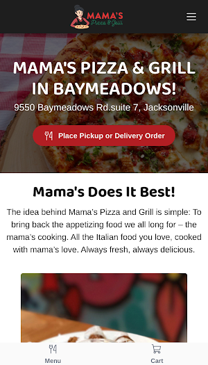 Mamas Pizza & Grill Baymeadows Screenshot 0