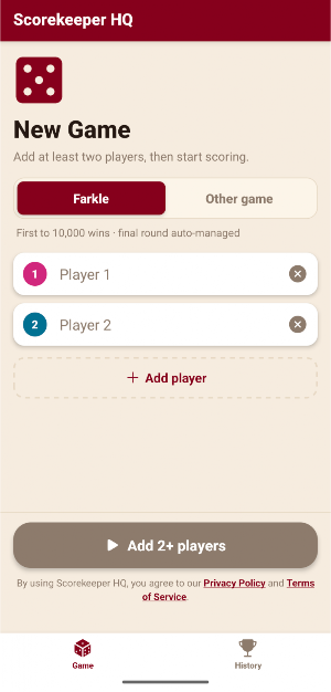 Scorekeeper HQ Screenshot 0