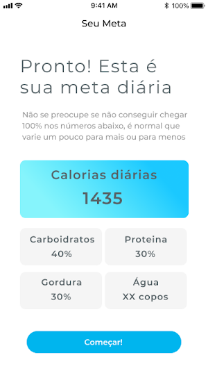 Meu Nutri app Screenshot 2