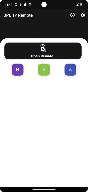 Remote control for BPl Tv Screenshot 0