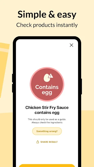 Egg Free Scanner Screenshot 2