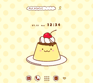 Sweets Wallpaper Cute Pudding Theme Screenshot 0