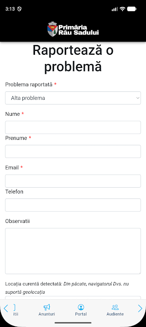 Rau Sadului App Screenshot 1