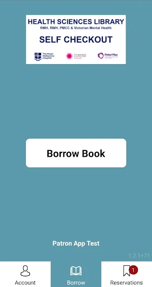 RMH Library Book Checkout Screenshot 1