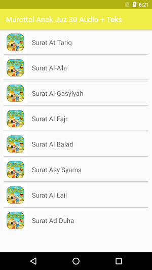 Murottal Al Quran Anak Juz 30 Screenshot 1