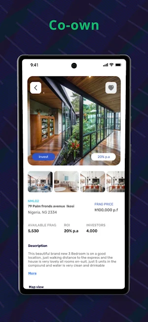 Fragvest: Real Estate Store Screenshot 1