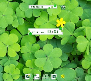 Shamrock Clovers Theme +HOME Screenshot 0