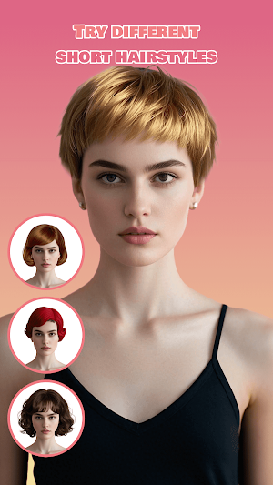 Short Hairstyle Helper Screenshot 1