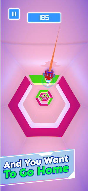 Cyberbike: space tunnel Screenshot 2