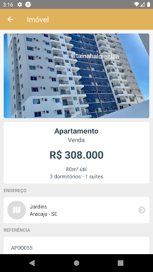 Tainah Almeida Corretora Screenshot 1
