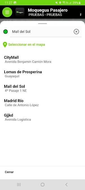 Moquegua Pasajero Screenshot 1