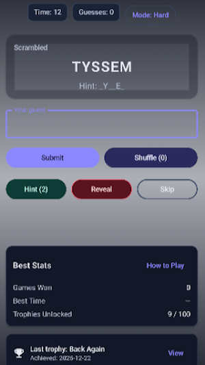 Word Scramble screenshot 4