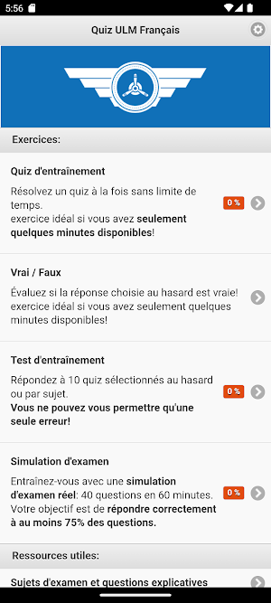 Quiz ULM Français Screenshot 0