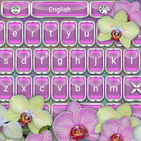 Tender Orchids Go Keyboard theme