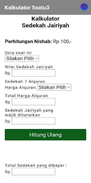 Kalkulator 5satu3 Screenshot 0