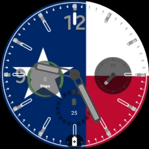 Texas Flag Watchface Screenshot 3