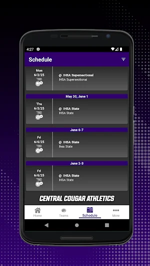 Central Cougars Athletics Screenshot 1