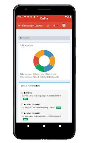 DATRA - İŞ TAKİP ÖZEL YAZILIM ÜCRETLİ Screenshot 1