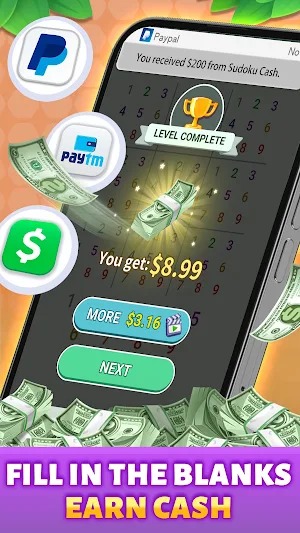 Sudoku Cash - Number Puzzle Screenshot 1