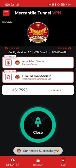 Mercantile Tunnel VPN Screenshot 2